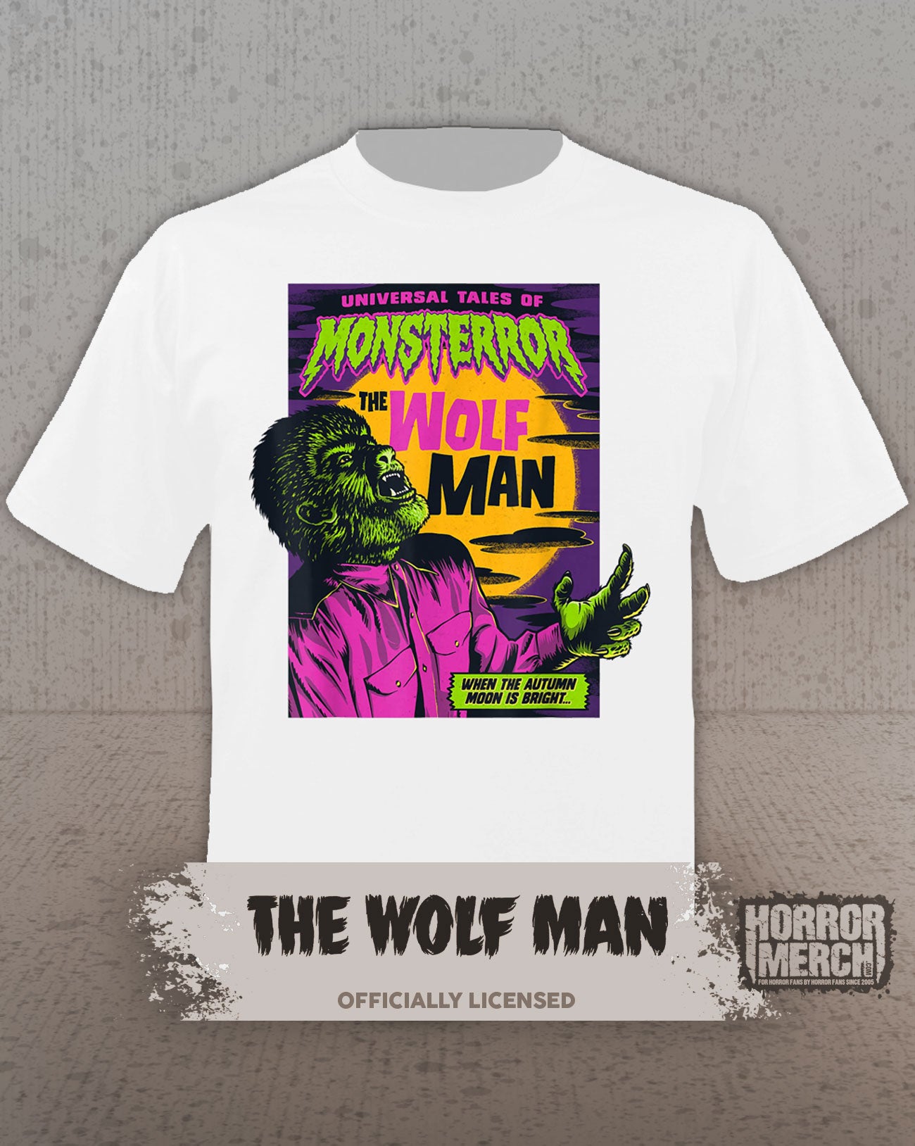 Wolfman - Neon Womens Shirt (White)