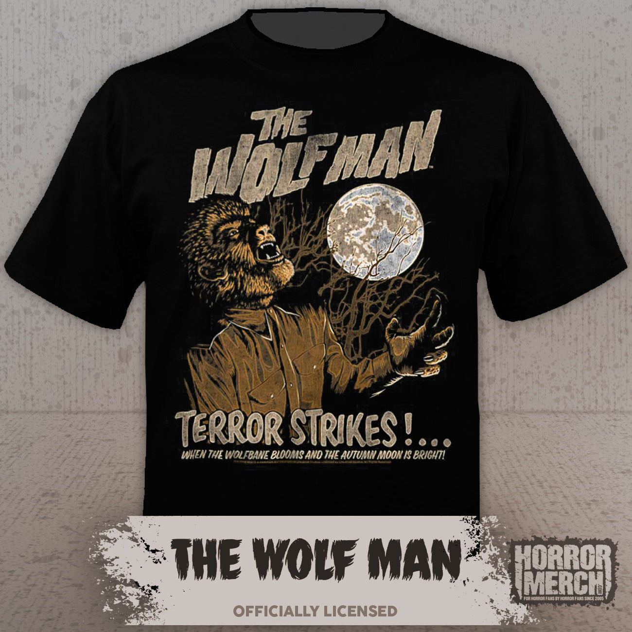 Wolfman - Terror Strikes Mens Shirt