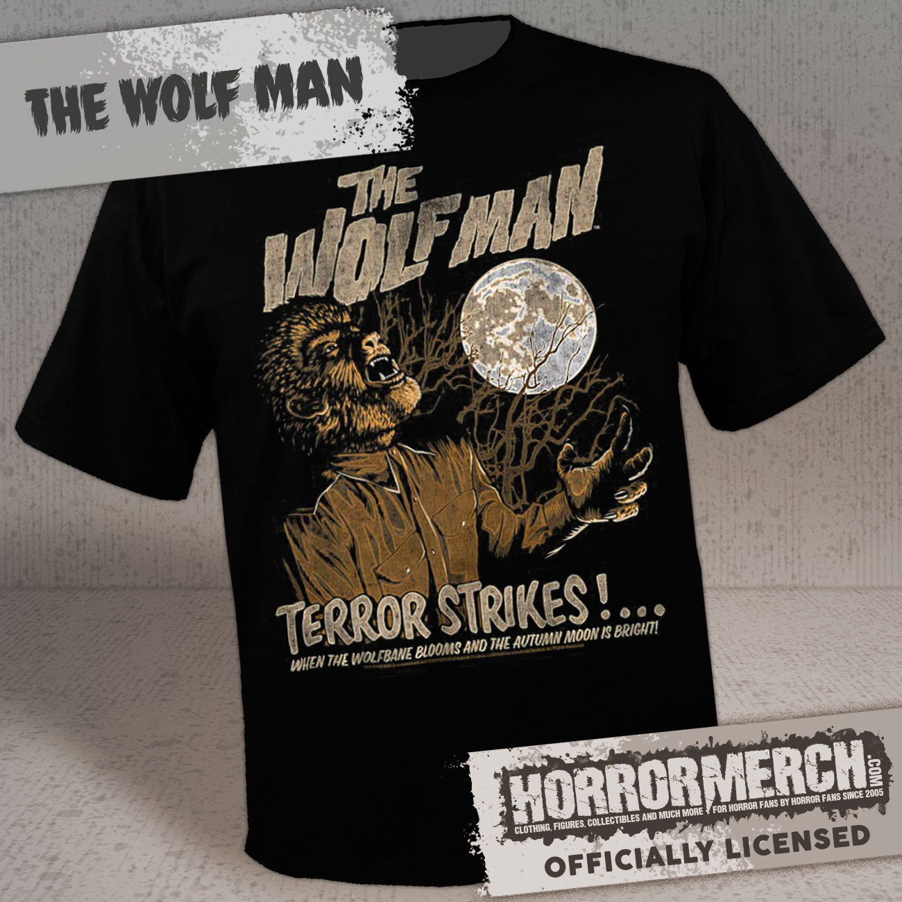Wolfman - Terror Strikes Mens Shirt