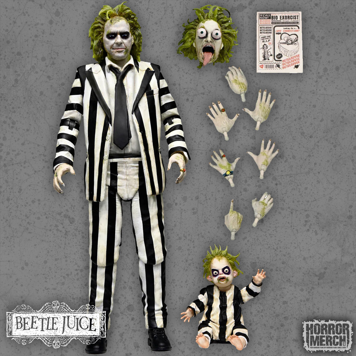 Beetljuice - Striped Suit Ultimate Figure