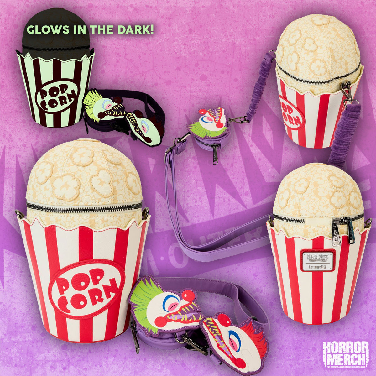 Killer Klowns - Popcorn Crossbody Bag Accessories
