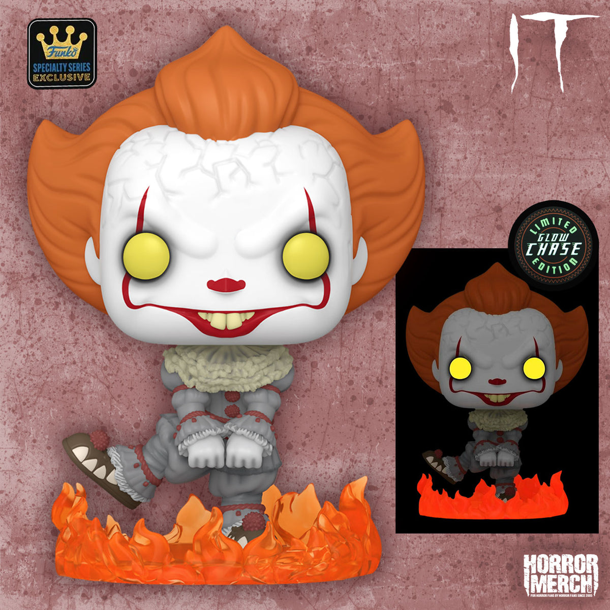 It - Pennywise (2017) (GLOW IN THE DARK - Limited Specialty Series) Pop Figure