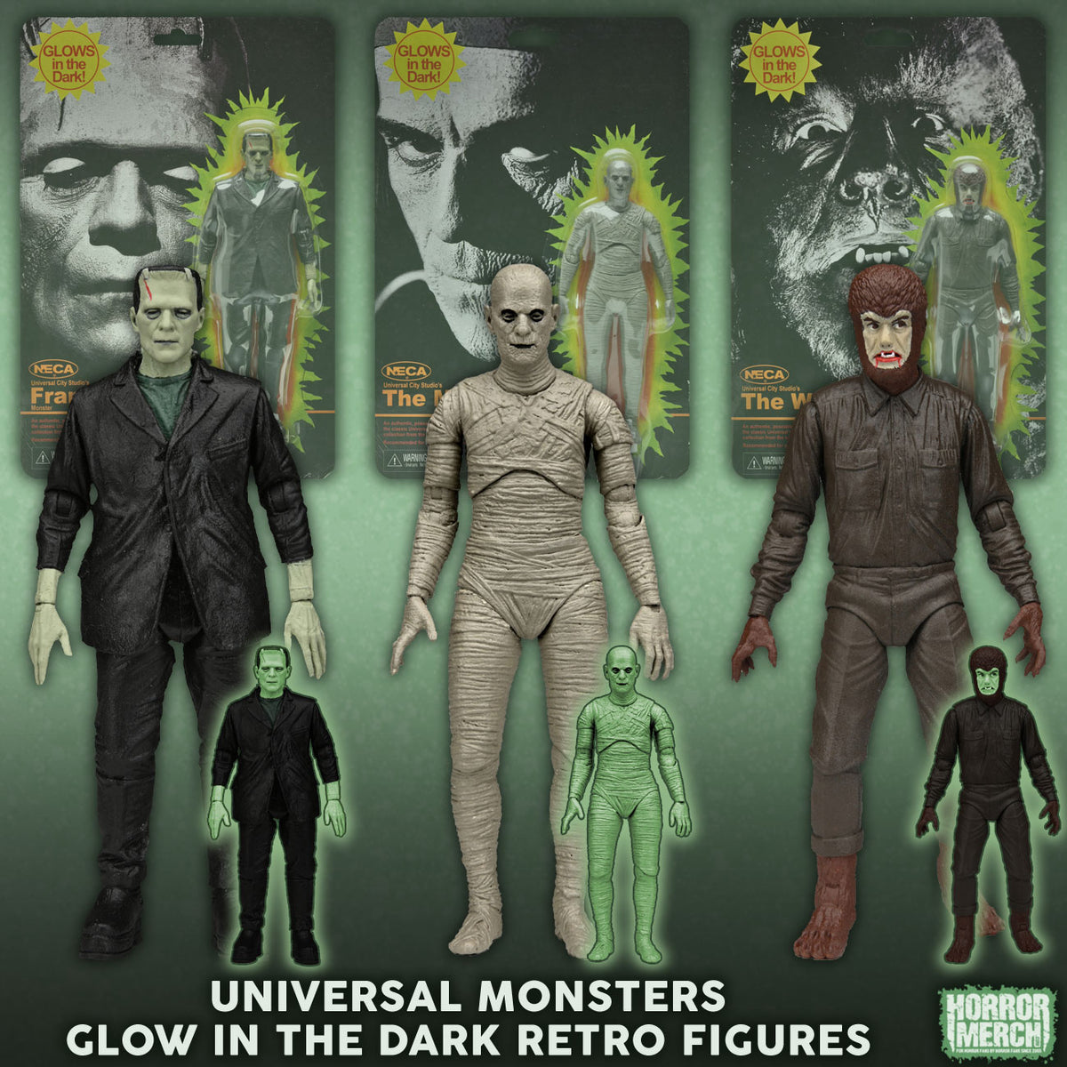 Universal Monsters - Glow In The Dark Figures Figure