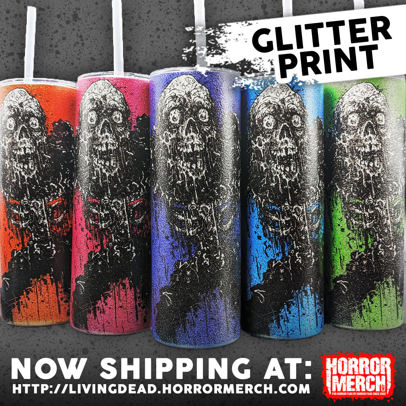 Return Of The Living Dead - Tarman Attack (Glitter Print) [Tumbler] [DAMAGED BOX]