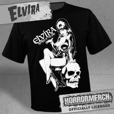 Elvira - Pin-up (Glow In The Dark) Mens Shirt