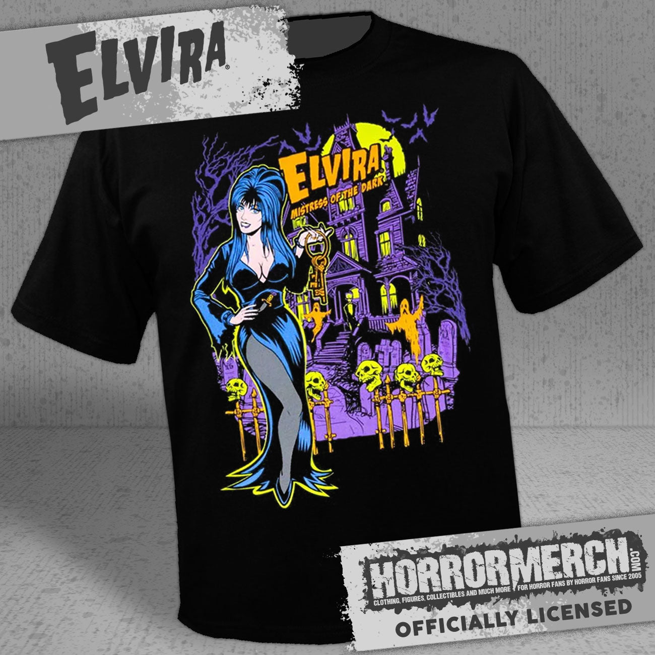 Elvira - Haunted House Mens Shirt