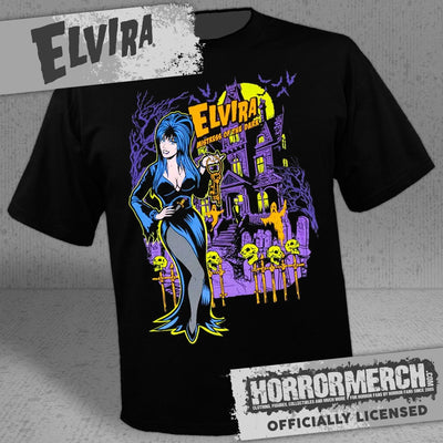 Elvira - Haunted House Mens Shirt