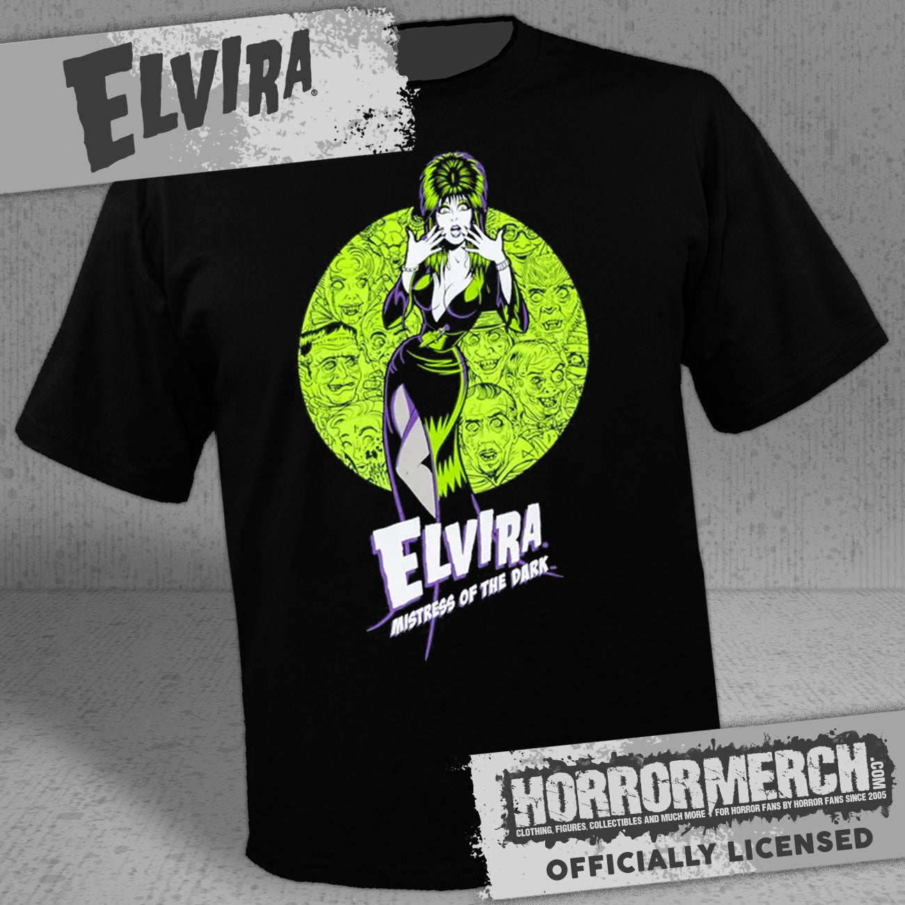 Elvira - Green Ghouls Mens Shirt