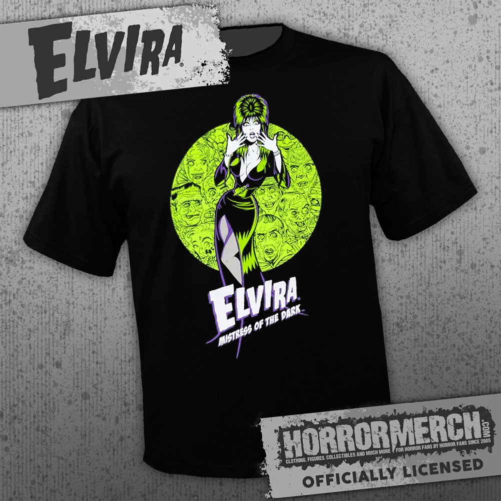 Elvira - Green Ghouls Mens Shirt