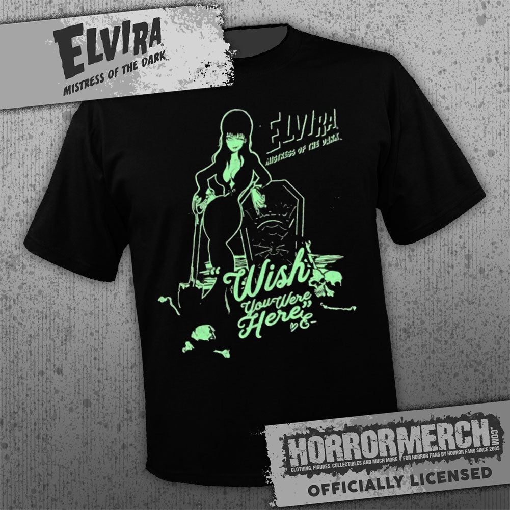 Elvira - Grave (Glow In The Dark) [Mens Shirt]