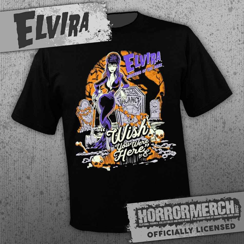 Elvira - Grave (Glow In The Dark) Mens Shirt
