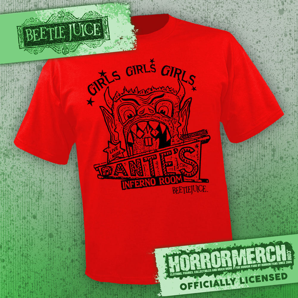 Beetlejuice - Dantes Infero Mens Shirt (Red)