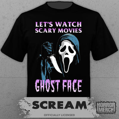 Scream - Lets Watch Scary Movies Mens Shirt