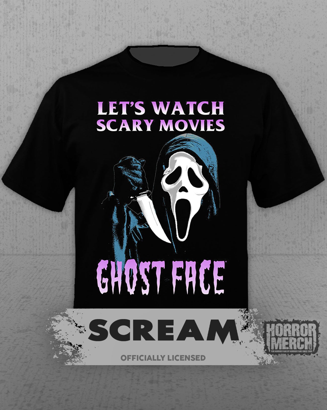 Scream - Lets Watch Scary Movies Mens Shirt