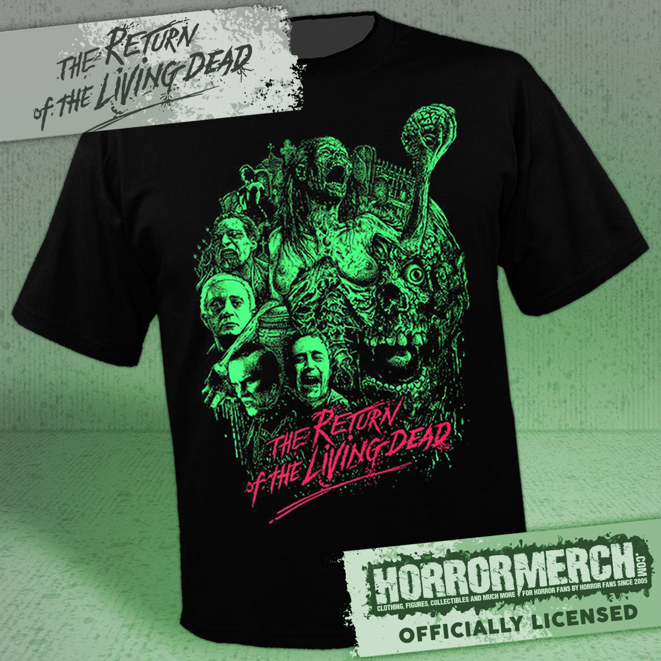 Return Of The Living Dead - Collage (Front And Back Print) Mens Shirt