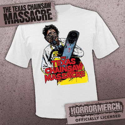 Texas Chainsaw Massacre - Leatherface Mens Shirt (White)