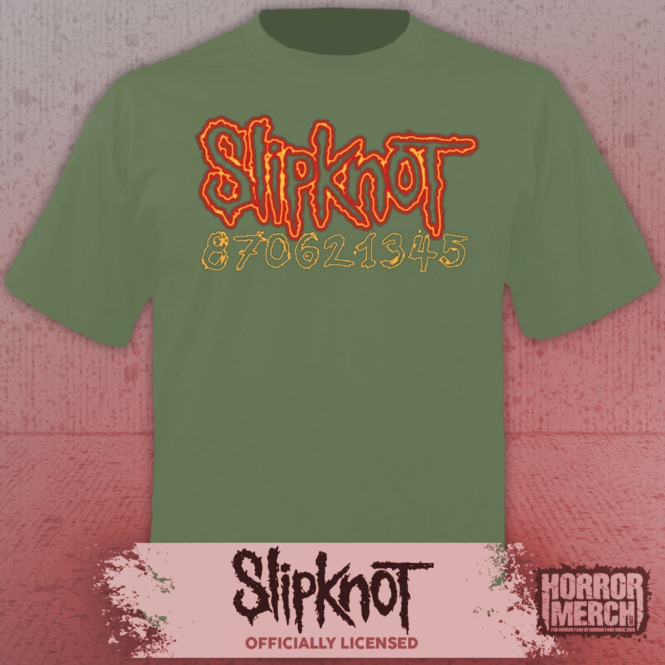 Slipknot - Dont Ever Judge Me (Front And Back Print) Mens Shirt (Green)