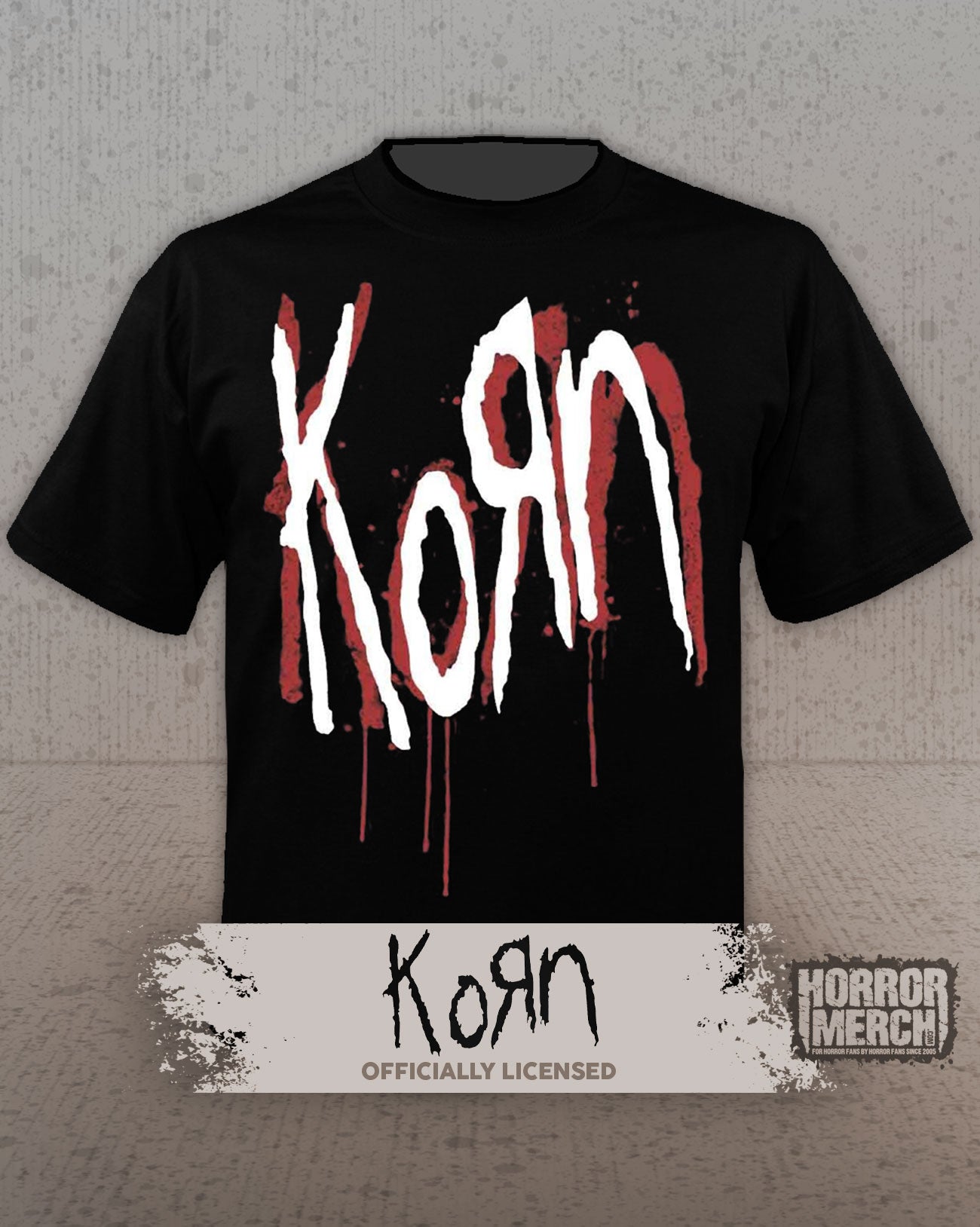 Korn - Logo (Red/White) Mens Shirt