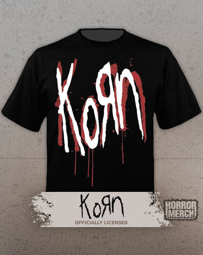 Korn - Logo (Red/White) Mens Shirt