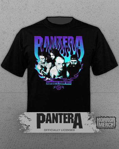 Pantera - Blue Flames Mens Shirt