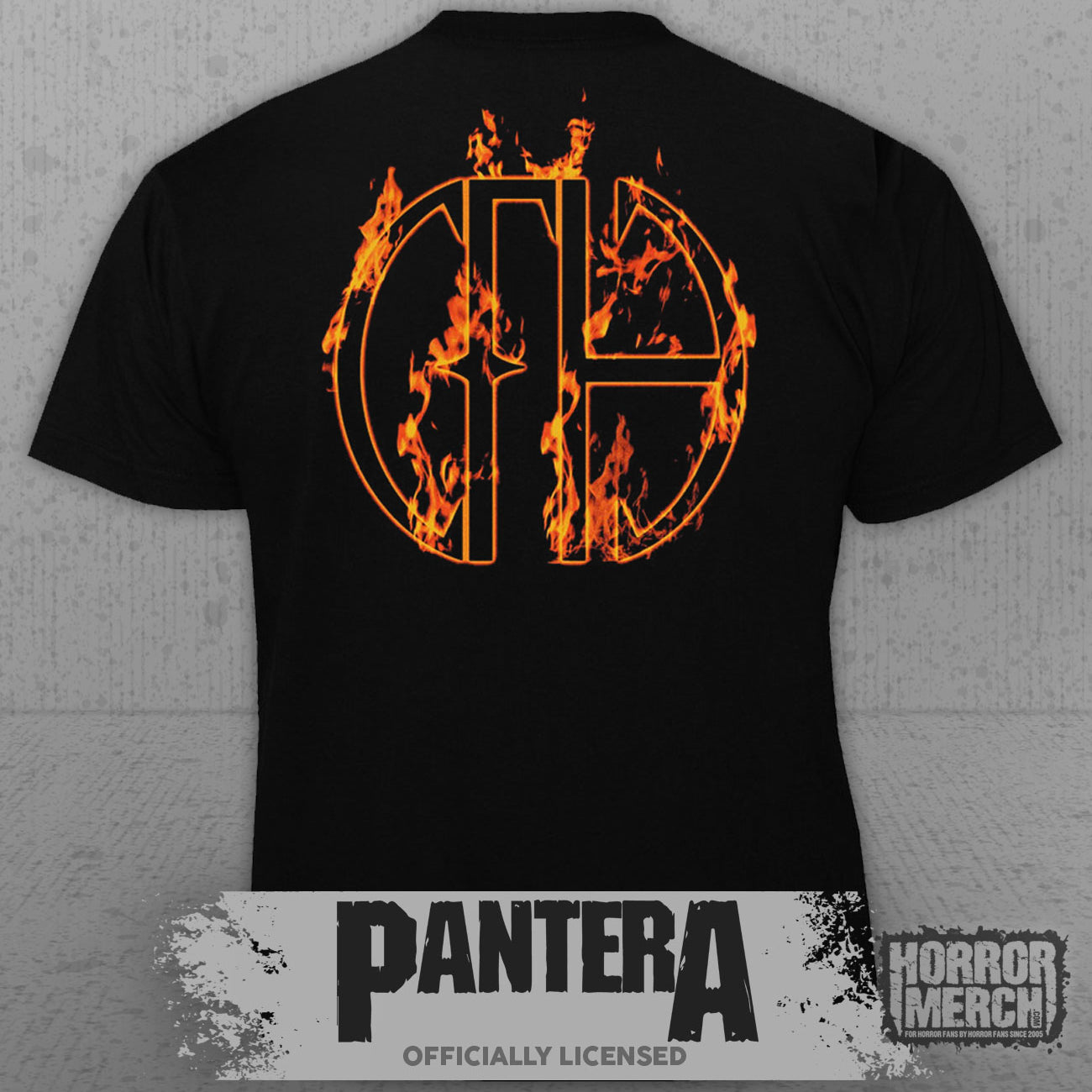 Pantera - CFH (Flames) (Front And Back Print) Mens Shirt