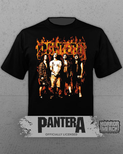 Pantera - CFH (Flames) (Front And Back Print) Mens Shirt