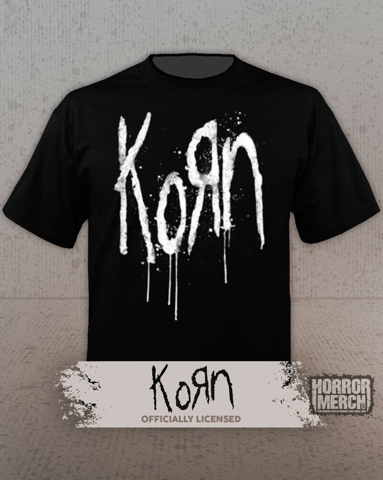 Korn - Logo (White) Mens Shirt