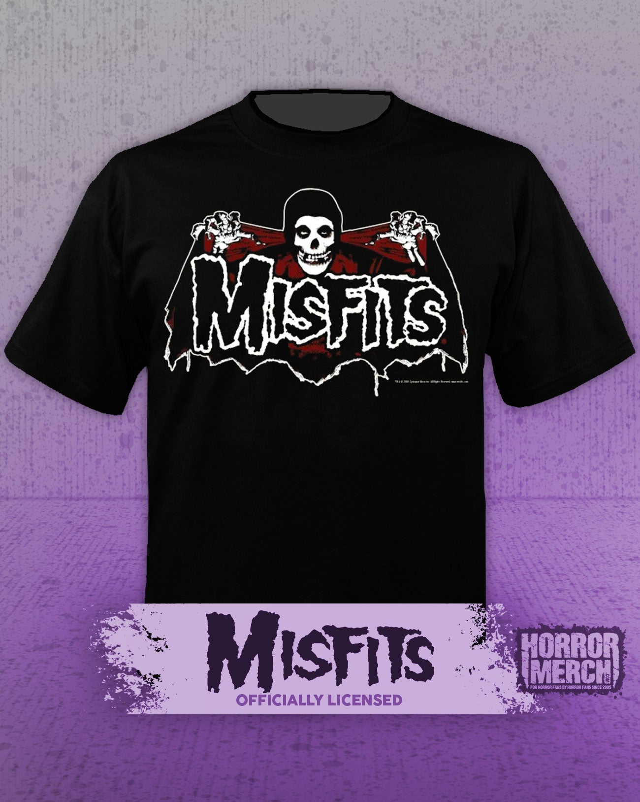 Misfits - Bat Logo (Red) Mens Shirt