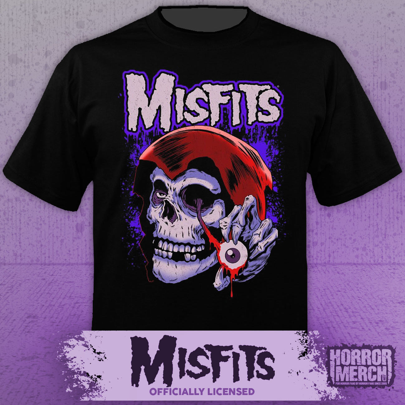 Misfits - Crimson Ghost Eyeball Mens Shirt