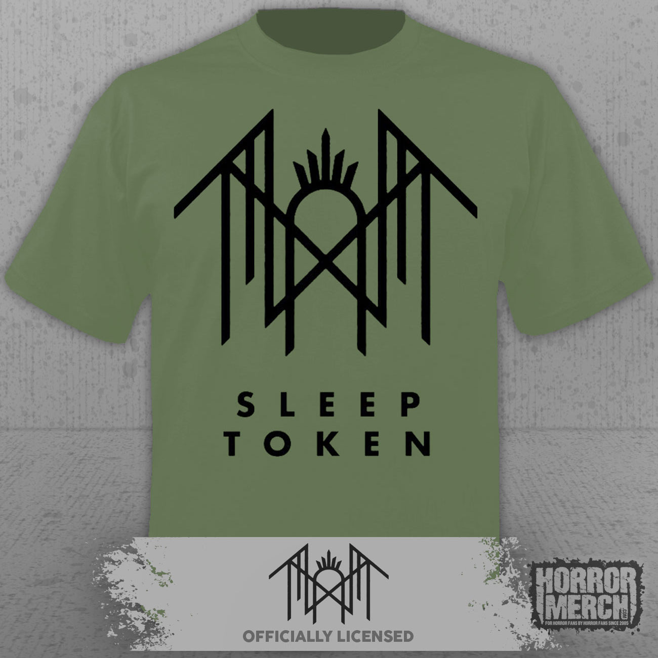 Sleep Token - Logo Mens Shirt (Olive)