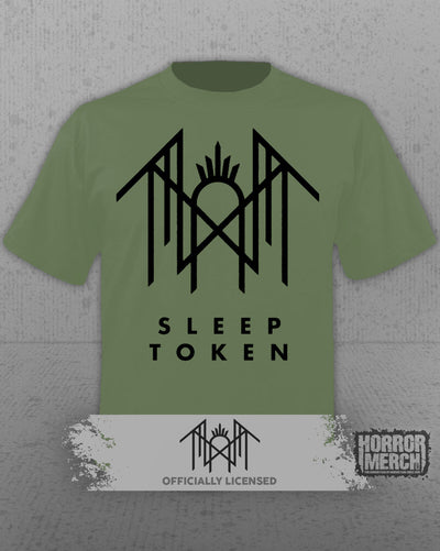 Sleep Token - Logo Mens Shirt (Olive)
