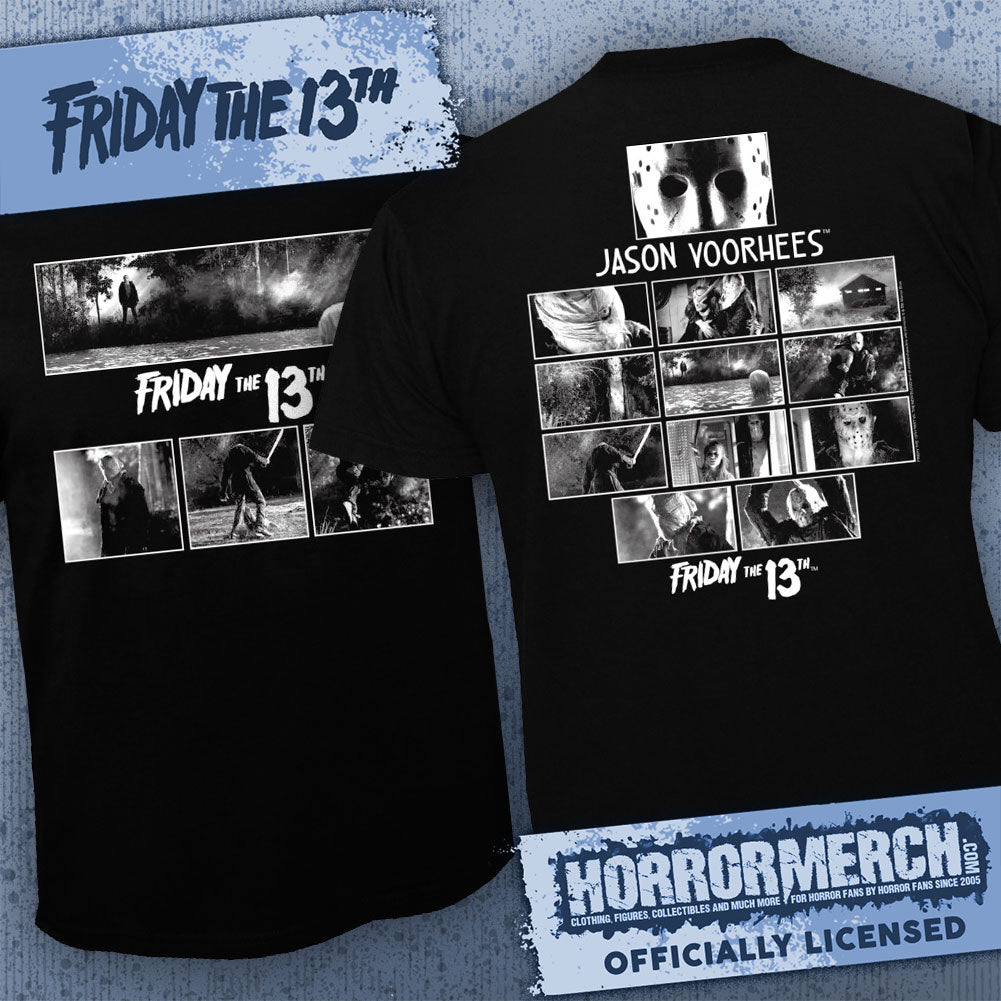 Friday The 13th - Franchise Collage  (Front And Back Print) [Mens Shirt]