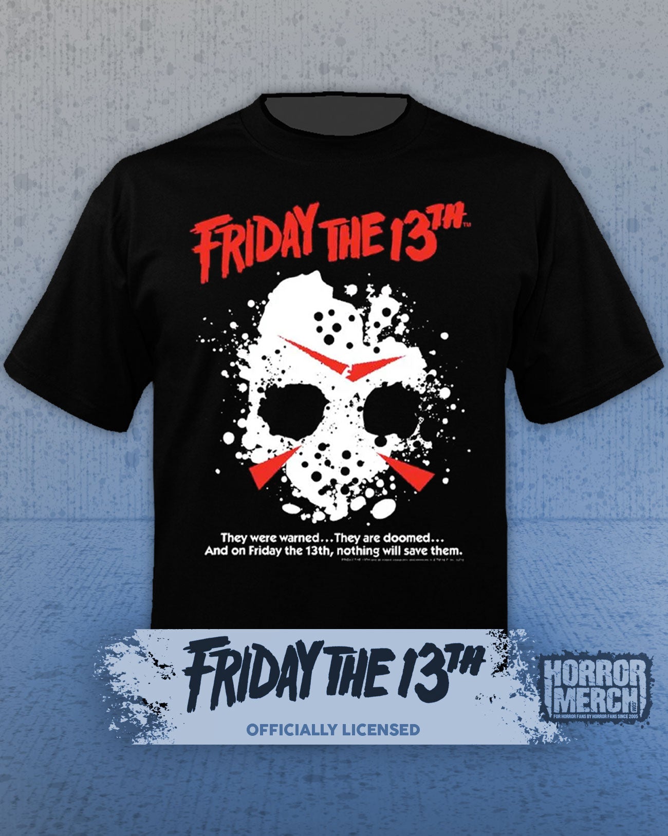 Friday The 13th - Splatter Mask Mens Shirt