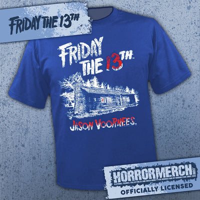 Friday The 13th - Cabin Logo (Blue) [Mens Shirt]