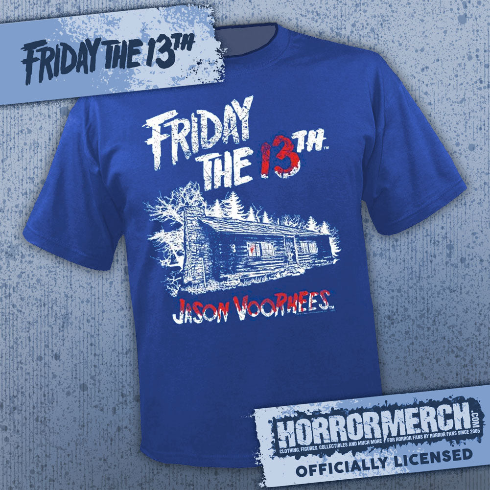 Friday The 13th - Cabin Logo (Blue) [Mens Shirt]