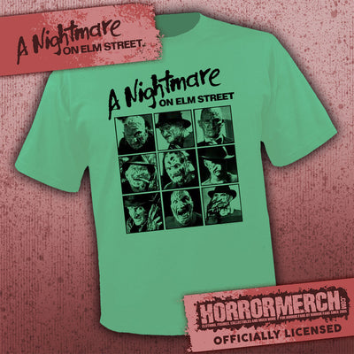 Nightmare On Elm Street - Freddy Blocks (Green) [Mens Shirt]