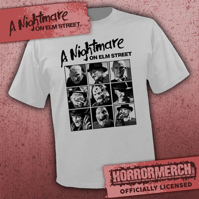 Nightmare On Elm Street - Freddy Blocks (Gray) [Mens Shirt]