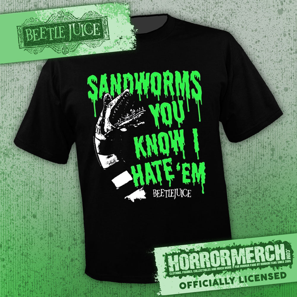 Beetlejuice - Sandworms (Black) [Mens Shirt]