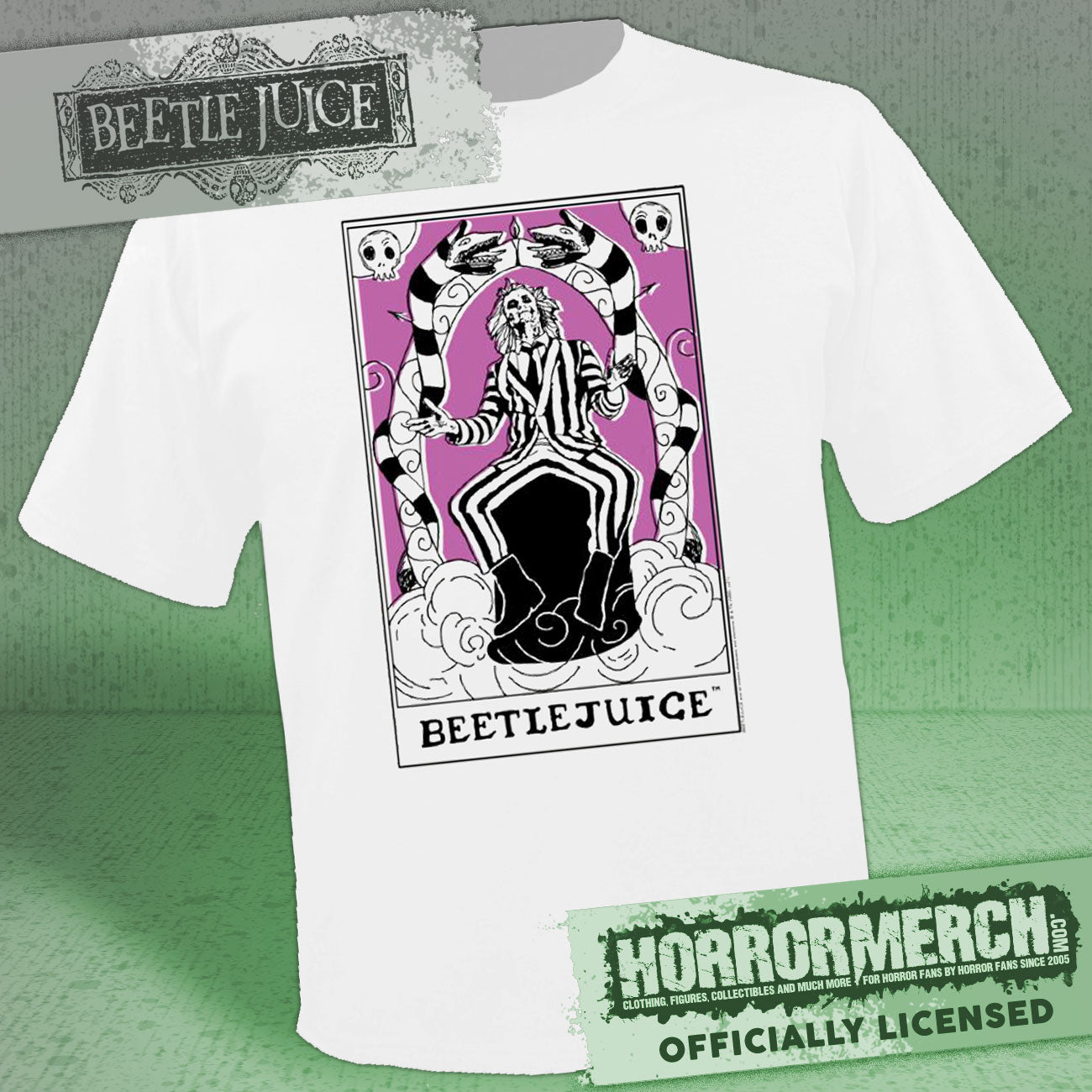 Beetlejuice - Tarot Mens Shirt (White)