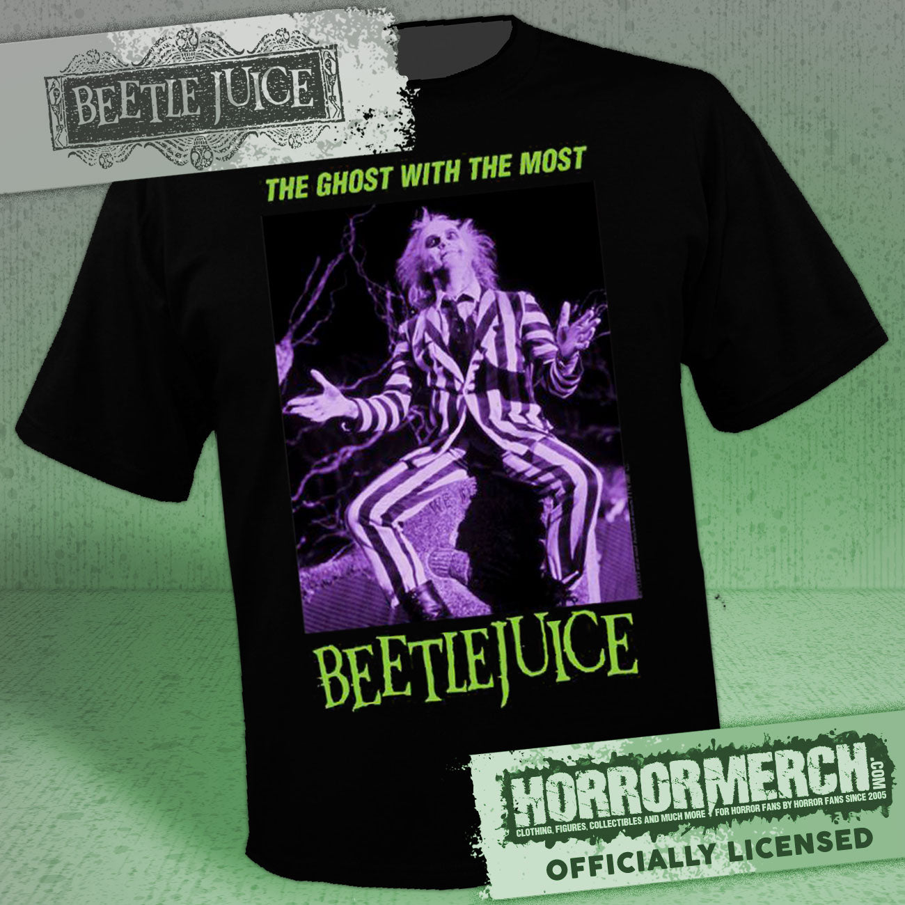 Beetlejuice - Ghost With The Most (Grave) Mens Shirt 