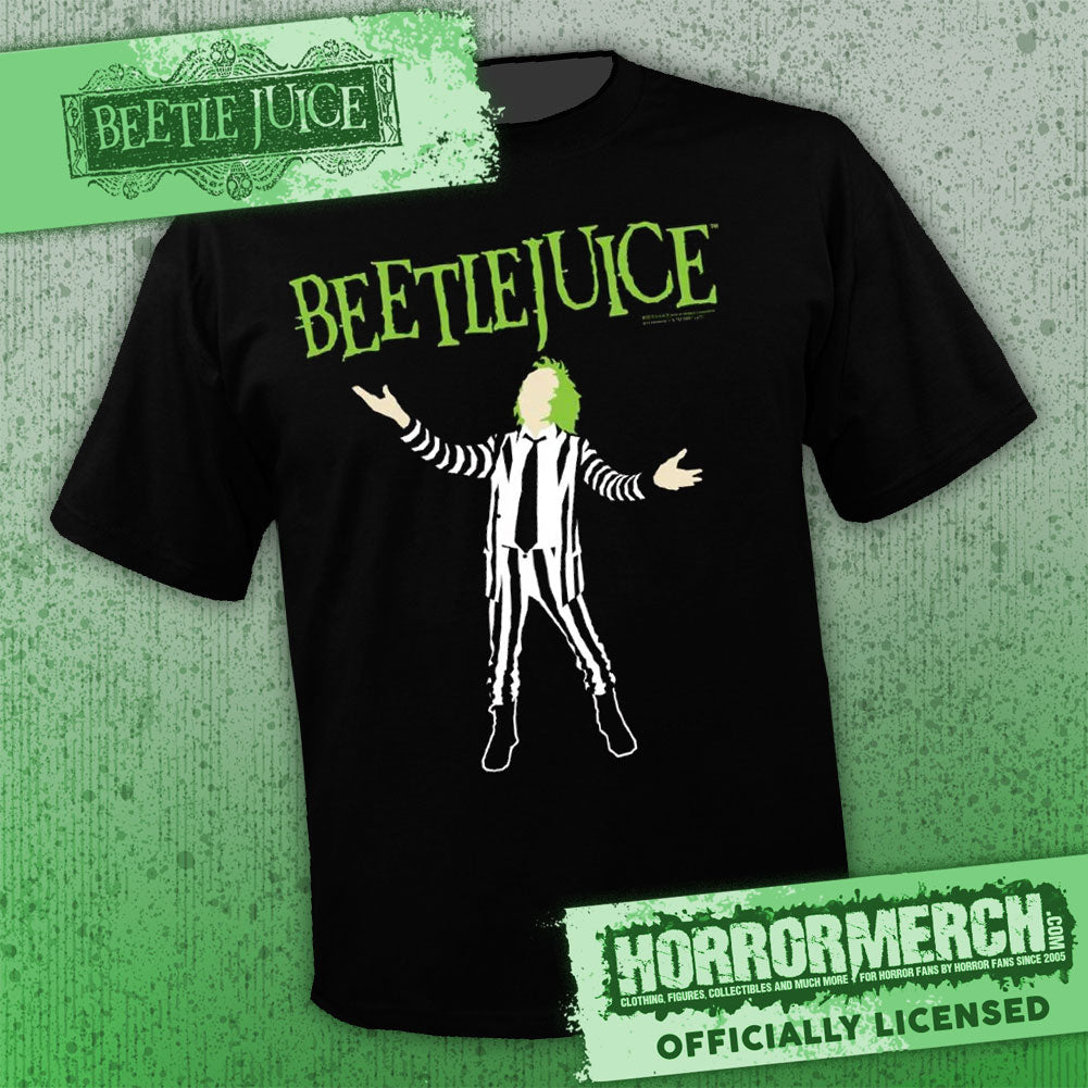 Beetlejuice - Cartoon (Black) [Mens Shirt]