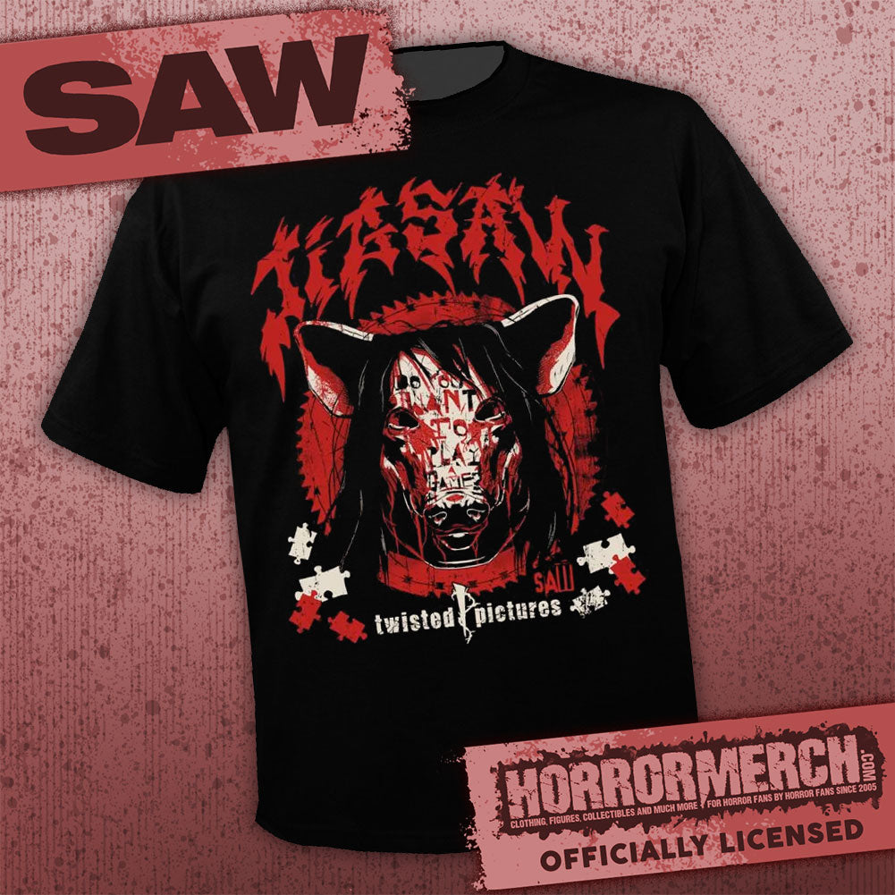 Saw - Jigsaw (Twisted Pictures) [Mens Shirt] – Horrormerch.com