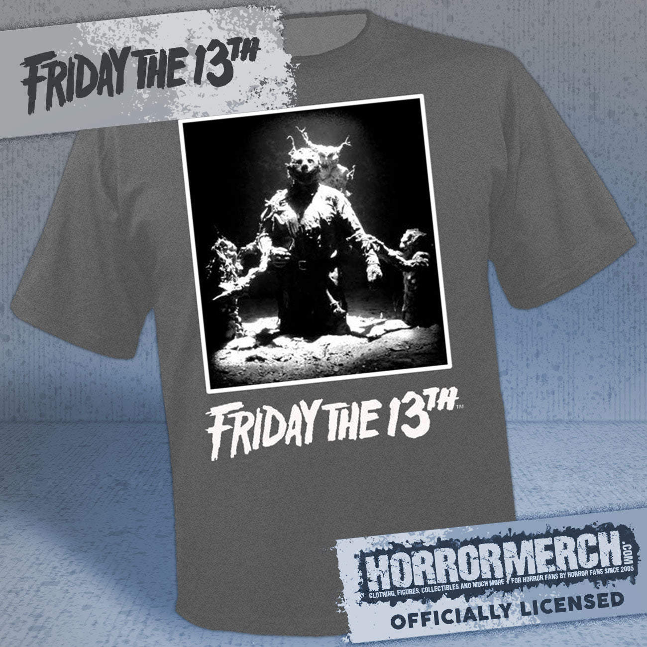 Friday The 13th - Exhumed Mens Shirt (Gray)