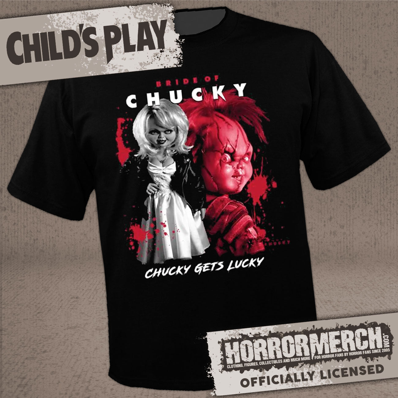 Childs Play - Chucky Gets Lucky (Collage) Mens Shirt