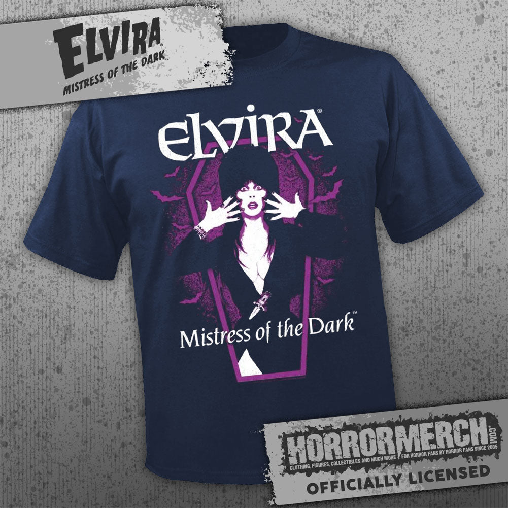 Elvira - Coffin (Purple) (Multiple Colors) [Mens Shirt]