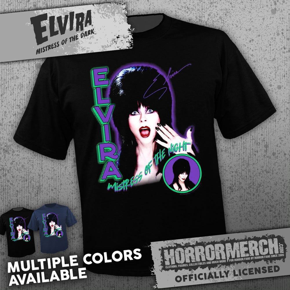 Elvira - Gasp (Retro) (Multiple Colors) [Mens Shirt]