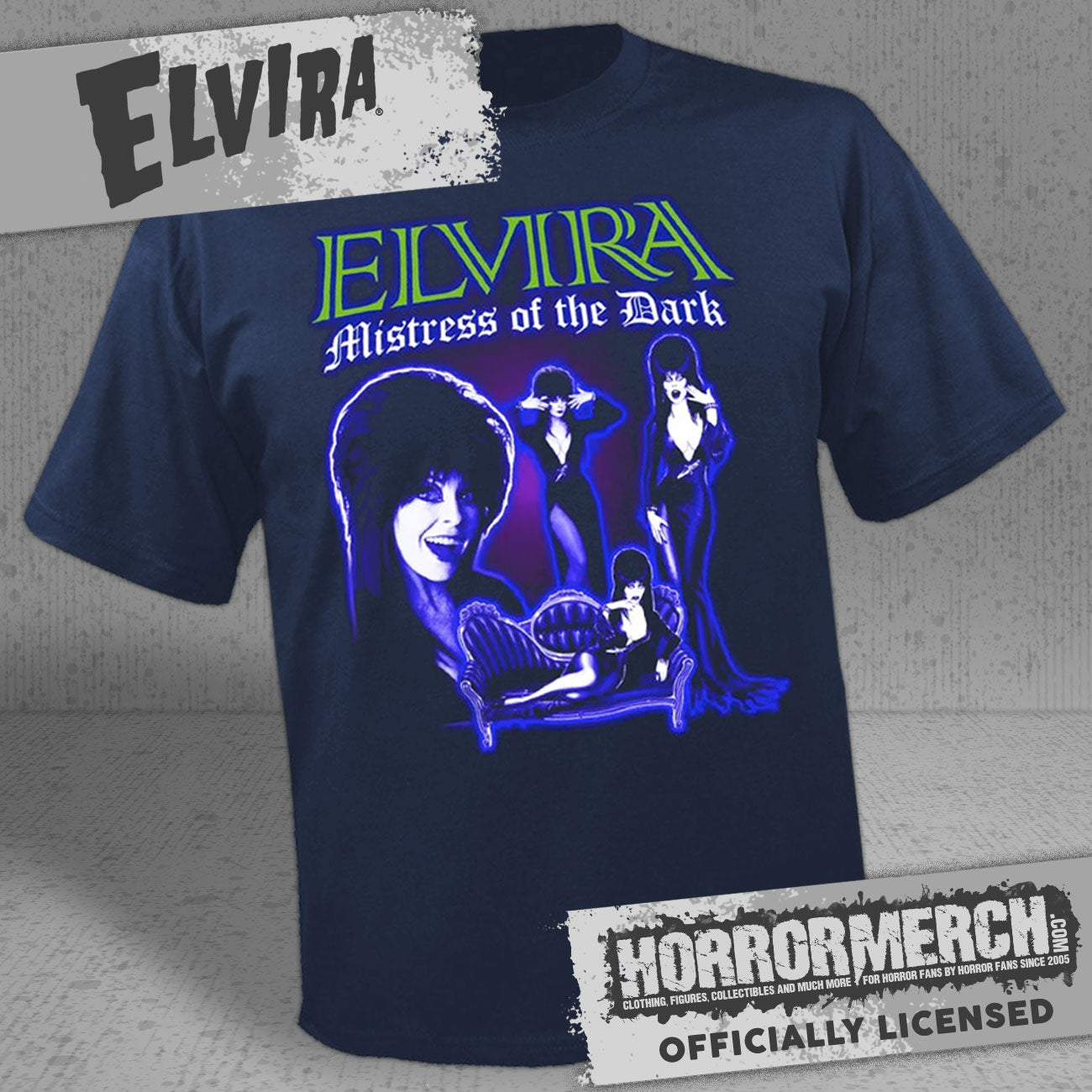 Elvira - Mistress (Collage) (Multiple Colors) Mens Shirt