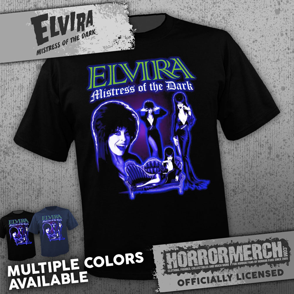 Elvira - Mistress (Collage) (Multiple Colors) [Mens Shirt]