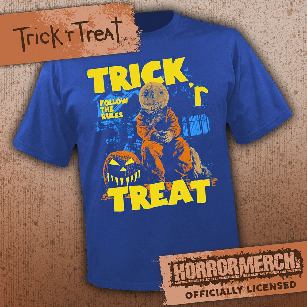 Trick R Treat - Sitting (Blue) [Mens Shirt]