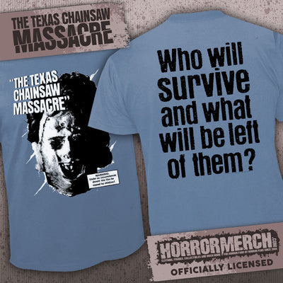 Texas Chainsaw Massacre - Who Will Survive (Red) (Front And Back Print) [Mens Shirt]